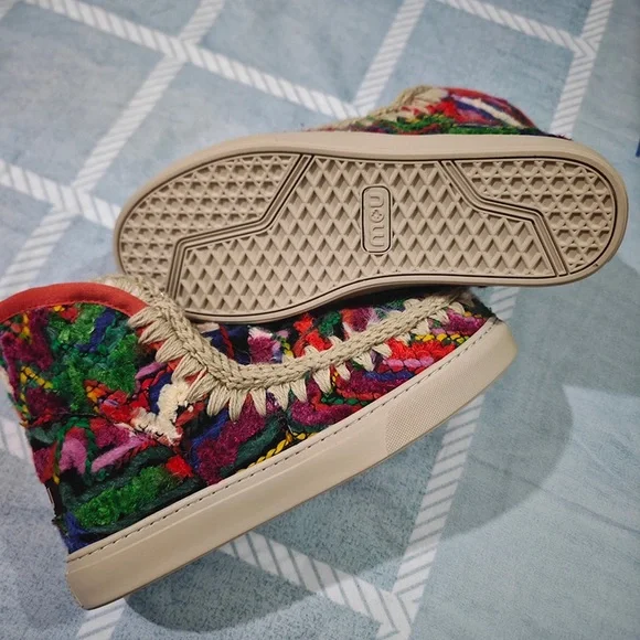 Mou Eskimo Ethnic Style Round Toe Snow Boots